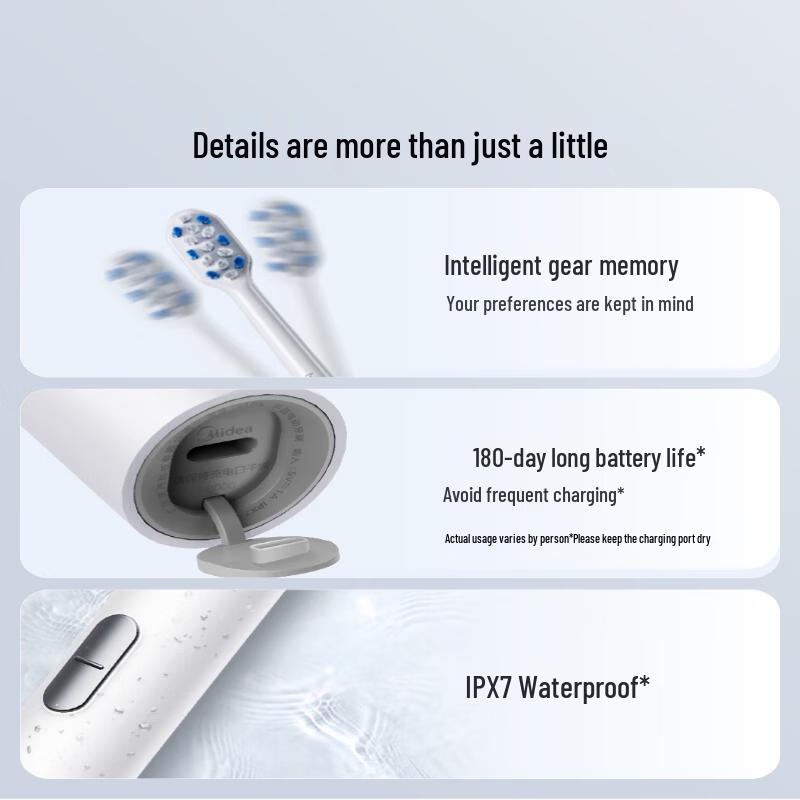 Midea S1PX Electric Toothbrush CN plug (adapter included)