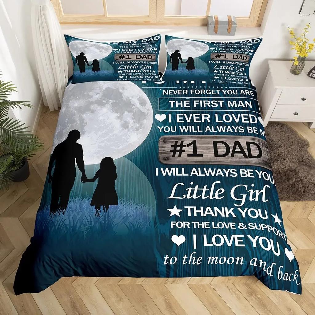 Mothers Day Duvet Cover Set Mom Gifts From Daughter Bedding Set Polyester Floral Print Comforter Cover Room Decor Twin King Size