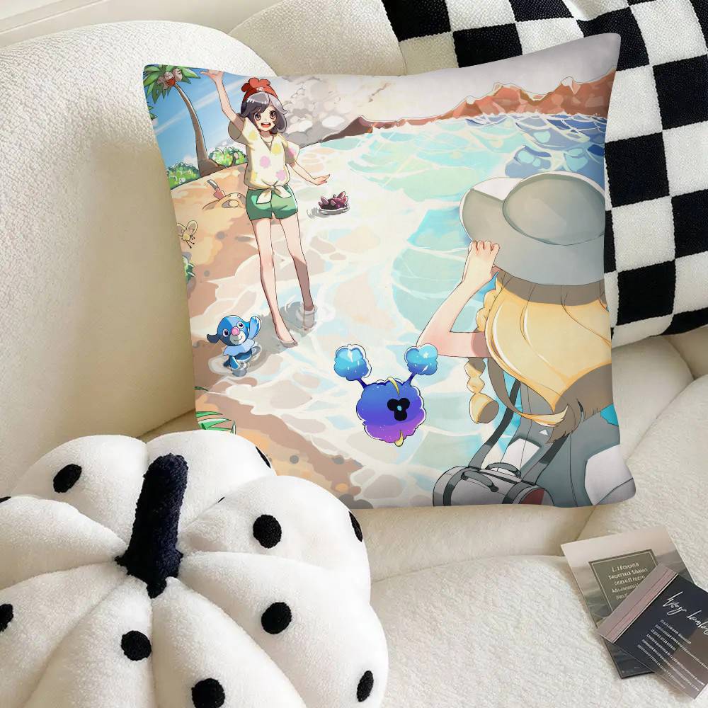 Anime Diary Of Our Days At The Breakwater Pillow Case Fashion Square Pillowcase Bedroom Sofa Room Ins Decoration Leisure