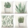 Cactus Plant Print Home Decor Pillowcase Bedroom Living Room Sofa Decoration Polyester Cushion Cover With Zipper