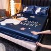 Ice Cooling Fitted Sheet - Cartoon Printed Funda De Colchón For Queen/King Beds, Smooth Kids Bed Protector (No Pillowcase)