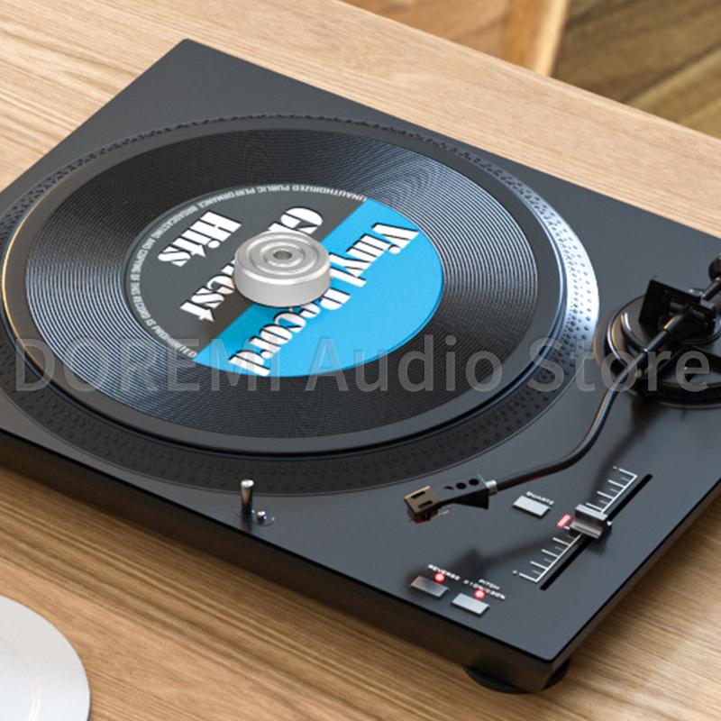 45 RPM Shock Absorber Stabilizer Turntable Adapter Aluminum 7 Inch EP Record Turntable Phonograph LP Vinyl Record Weight Clamp