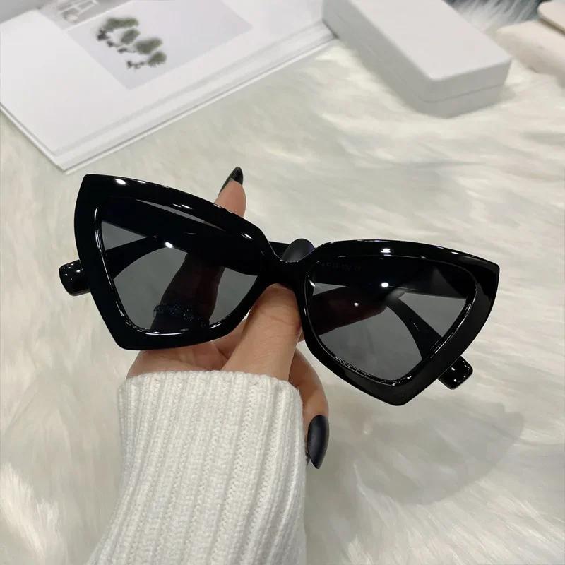 Fashion Cat Eye Sunglasses Women Luxury Designer Vintage Anti Blue Retro Shades Eyewear Female Irregular