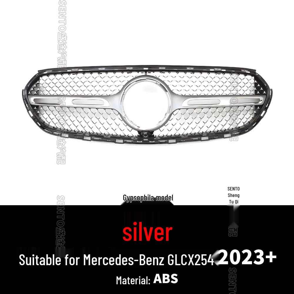 Mercedes-Benz GLC 2023-2024 X254 GT Style Mesh Grille Front Bumper Grill