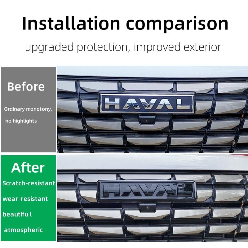 Great Wall Haval Dargo Jolion H5 M6plus İçin Haval H6 Siyah Logolu Amblemler Ön Panjur Bagaj Arka Çıkartma Gövde Dekalı 1 Adet