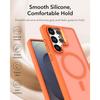 Custodia Stand con Protezione Lente Metallica Magnetica Magsafe per Samsung S26 S25 Edge S24 S23 S22 Ultra Plus FE Copertura Bumper Antiurto