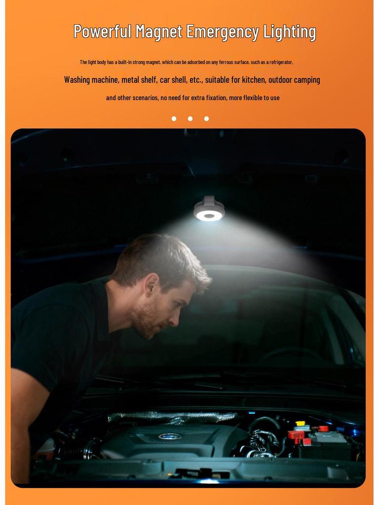 Adjustable Three-Color Magnetic Selfie Light for Phones and Live Streaming