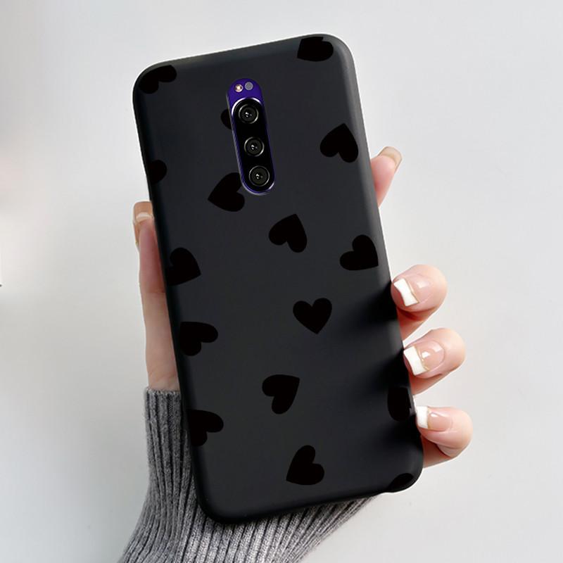 For Sony Xperia 1 Casing Luxury Cute Love Rabbit Funny Black TPU Soft Silicone Protective Back Cover For Sony Xperia1 Phone Case