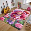 Strawberry Polyester Carpet, Soft Indoor Mat for Office Chair, Living Room, Computer Desk - Decorative Home Office Rug Design