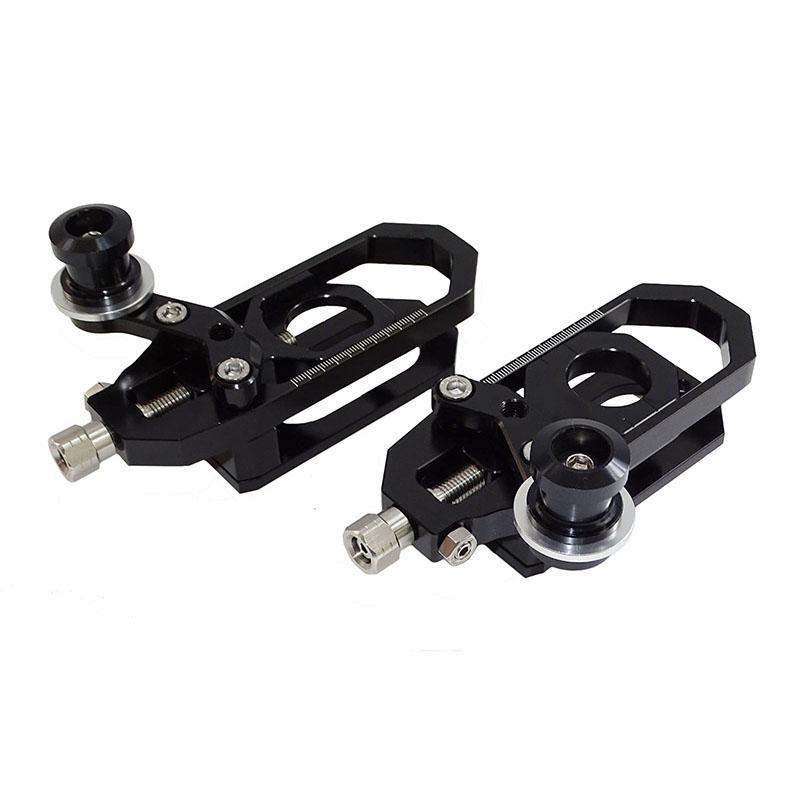 Motorcycle Rear Wheel Axle Blocks Chain Adjusters Tensioner with Swingarm Spools For YAMAHA YZF R6 YZF-R6 2006 2007 2008-2016