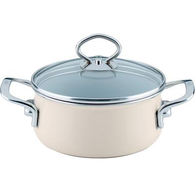 Hrnec Nouvelle Avorio se skleněnou poklicí 16 cm 1 l (0707-011)