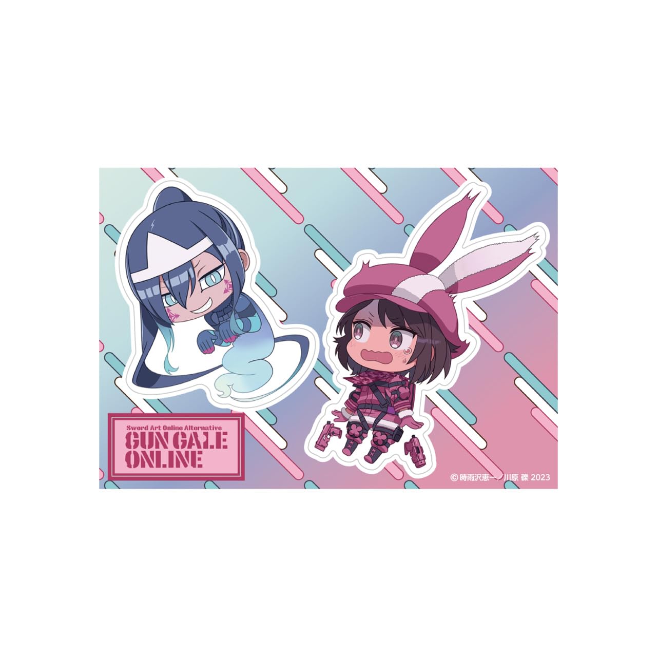 

Sword Art Online Альтернатива Gun Gale Online GG3 Наклейка Сопротивления Призрак Пит Сюрприз Лен и