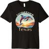 Crystal Beach Texas Summer Vacation Beach Dolphin Premium T-Shirt