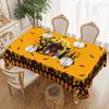 1 Halloween Round Tablecloth 60 Inches - Ghosts, Bats, Pumpkins And Haunted House Patterns For Long Tables