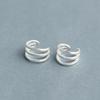 S925 Silver Minimalist Ear Cuff for Women - Korean Fashion, Non-Pierced Cartilage Clip Earring