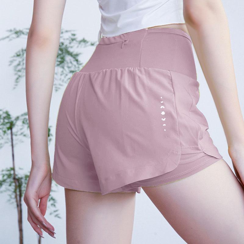Women's Quick-Dry Breathable Yoga and Running Shorts - Summer Anti-Exposure, Fake Two-Piece Design