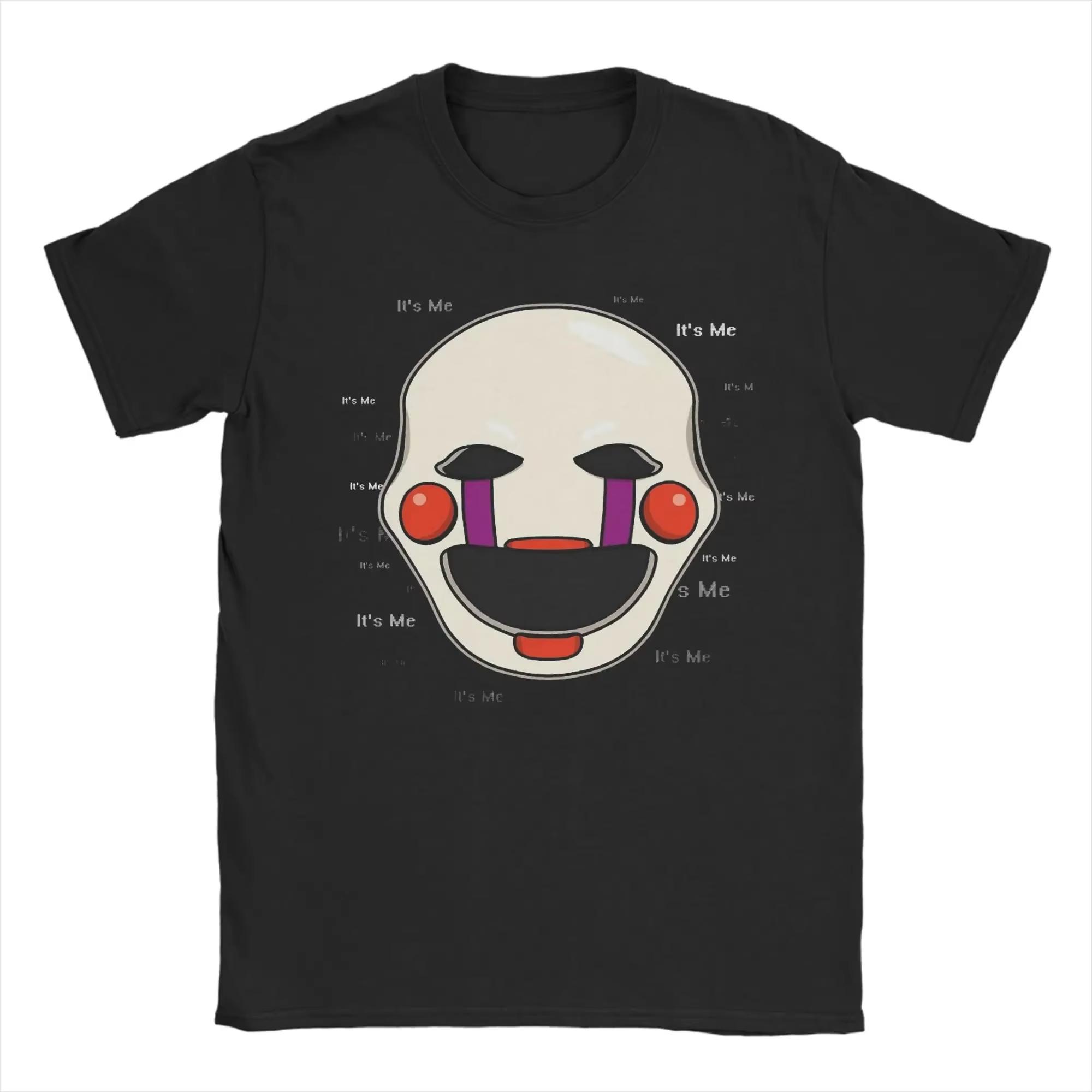 

FNAF В Фредди Модная Уличная Ретро Хлопковая Персонализированная Футболка С Принтом С Круглым Вырезом Мужская и Женская Футболка Одежда с Рукавами S