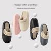 Waterproof Cotton Slippers: Non-Slip, Removable, Warm Indoor Footwear for Women and Men - New Autumn/Winter Style.