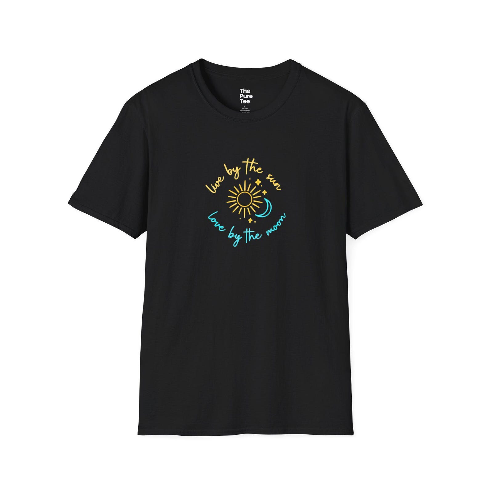 Sun and Moon Tee, Positive Energy Graphic Shirt 3XL