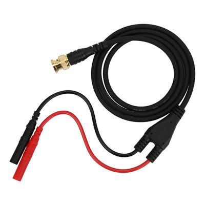 P1065 Banhos de Ouro Cobre Puro Plugue BNC para Plugue Banana Reto de Segurança 4mm Cabo de Teste