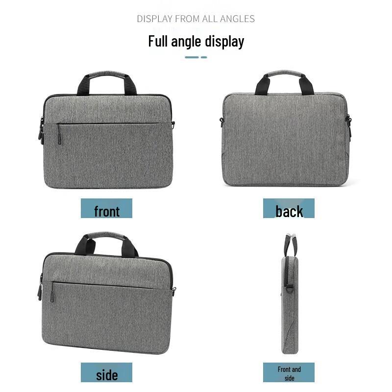 Lenovo DarrenBM 14-inch Business Laptop Shoulder Bag with Mouse Set, Grey