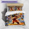 Set copripiumino 3 pezzi (1*Copripiumino + 2*Federe, Senza Nucleo), Set Biancheria da Letto con Stampa DRAGON BALL, Decorazione Camera da Letto, Stagione Unica, Regalo di Compleanno