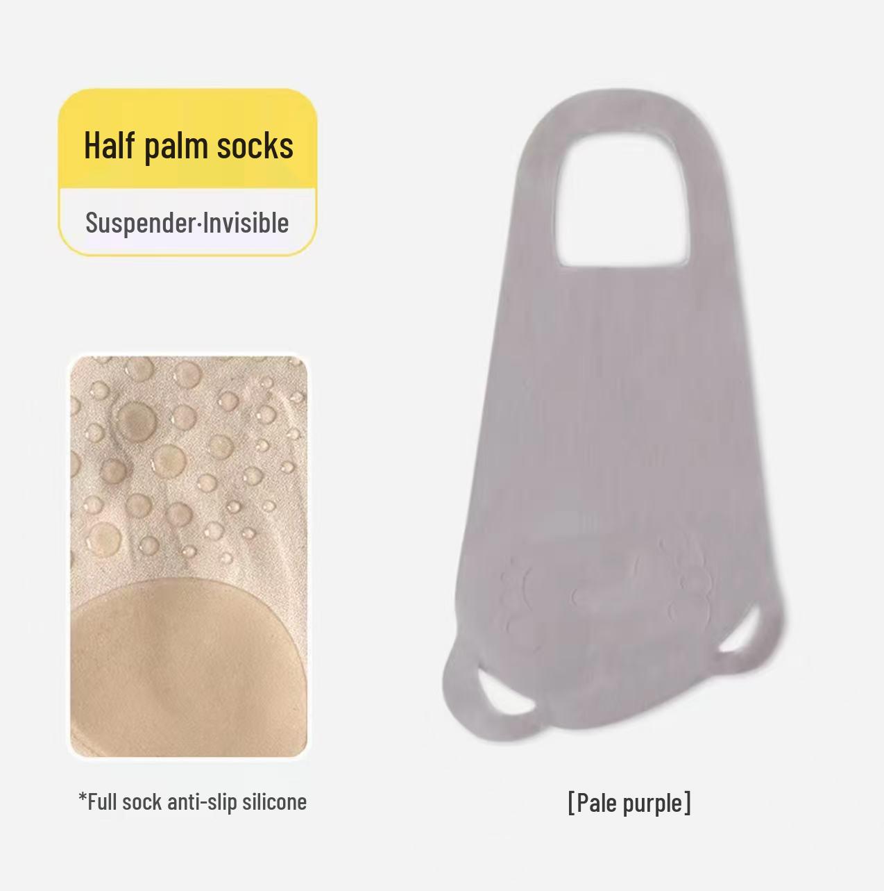 

Ice Silk Women s Ultra-Thin Backless Non-Slip Camisole Boat Socks White Paper Card Packaging