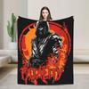 Mortal Kombat Smoke MK Blankets Fleece Warm Throw Blankets for Bedroom Sofa Bedspread