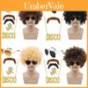 Stylish Punk Wig Set With Colorful Disco Glasses And Unique Necklace For Themed Parties