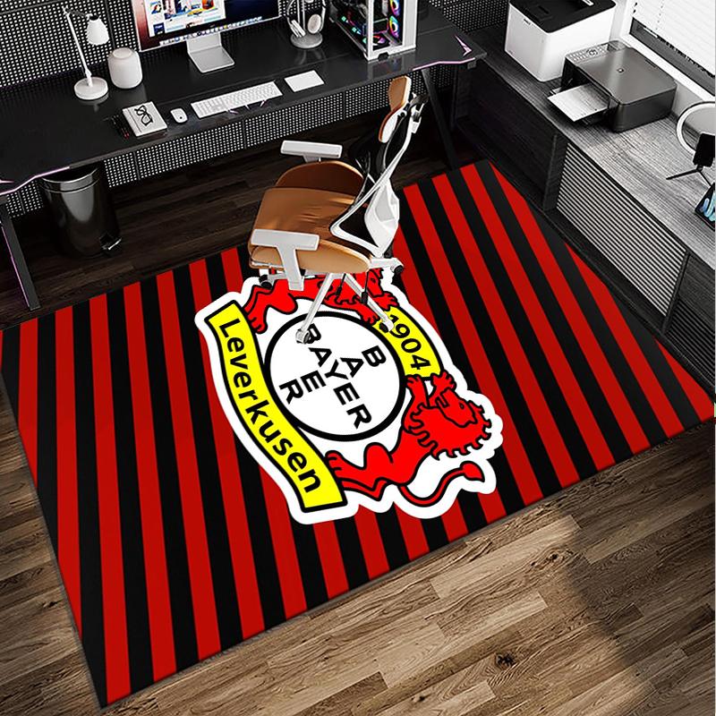 Fußballverein Wappen Löwe Büro Teppich Stuhlmatte, Spielteppich, Geeignet für Eingangsbereich, Schlafzimmer, Wohnzimmer, Schreibtisch, Weihnachtsgeschenk