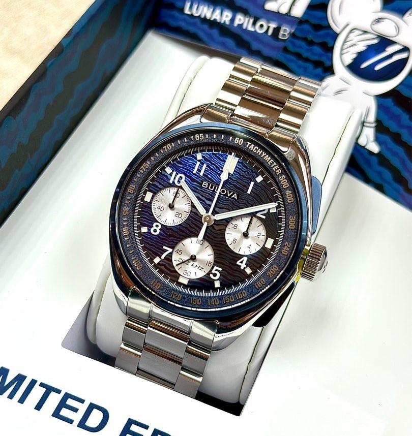 Bulova Lunar Pilot Series Limited 150th Anniversary 262kHz Precisionist Watch 98A329