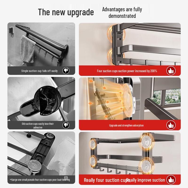 Raumaluminium Stanzfreier Saugnapf Handtuchhalter