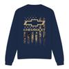 Chevrolet Unisex Adult Camo Flag Sweatshirt