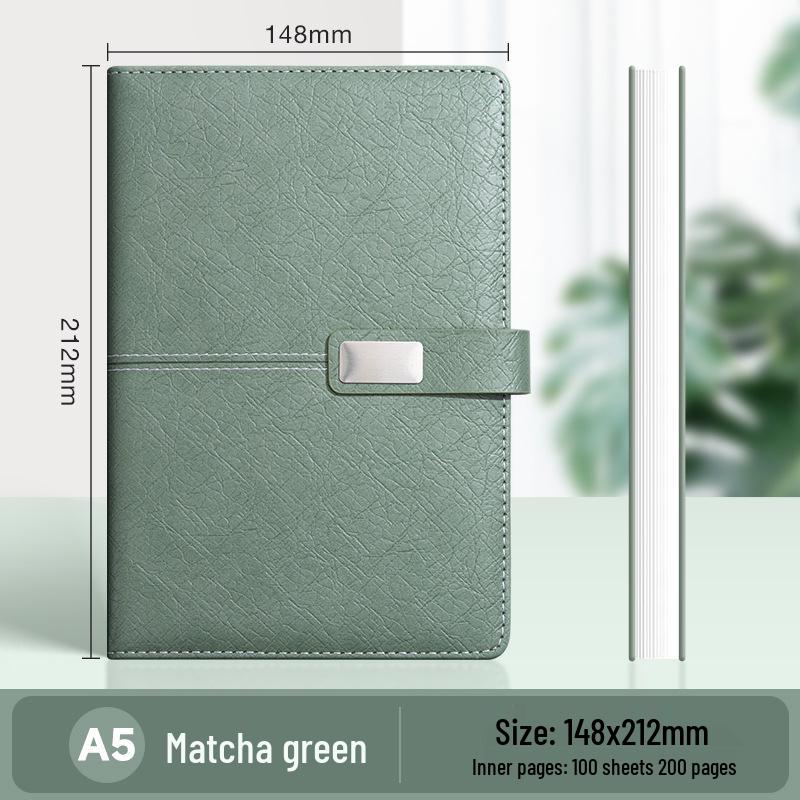 A5 Premium Geschenkset: Personalisierter Geschäftsnotizblock/Besprechungsprotokollant mit individuellem Logo.