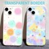 Fresh Minimalist Phone Case For iPhone17,16,15,14,13,12,11 Plus,Pro Max Soft Transparent Cover