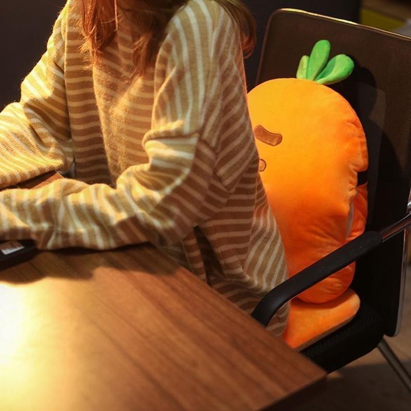 Heated Chair Cushion Plug-in Chair Cushion Thick Removable Washable Cute Cartoon Cushion Plush Chair Cushion Student Stool Cushion