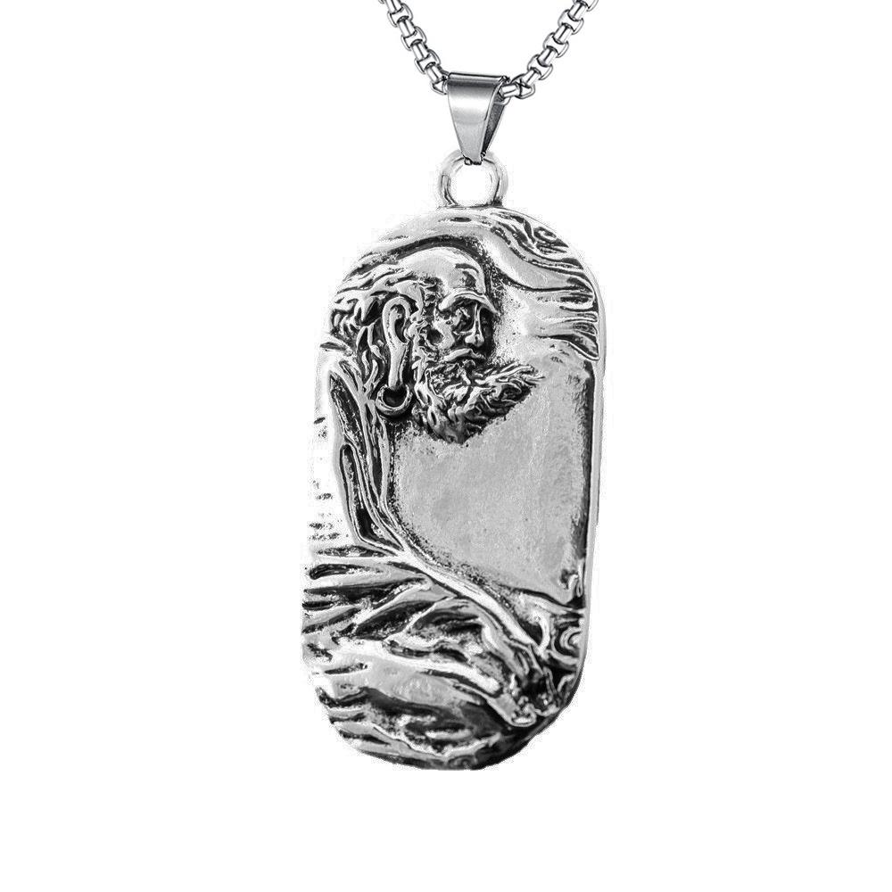 New Old Man Retro Men's Pendant Necklace