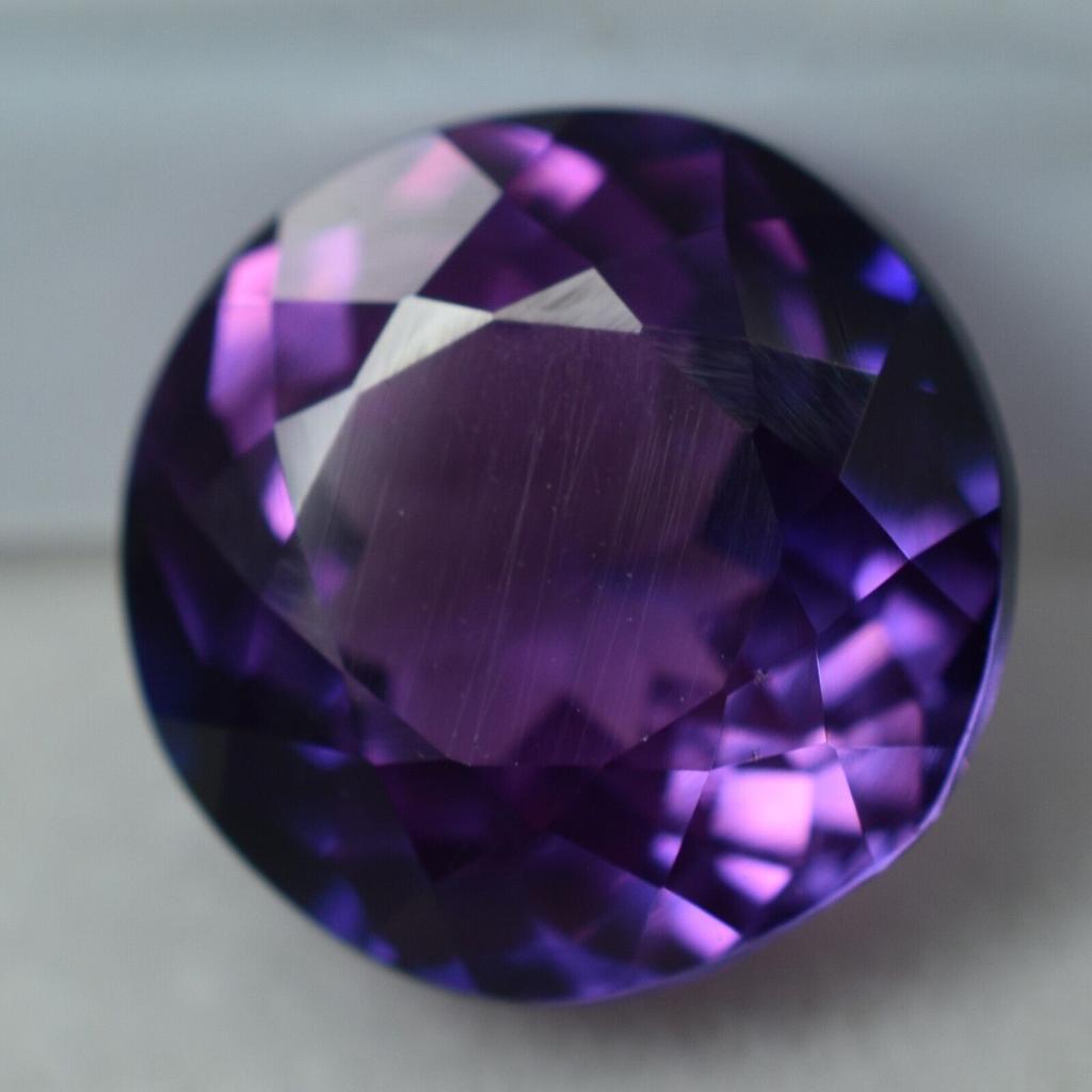 Natural Purple Tanzanite Loose Gemstone 8 Ct Round Shape for Jewelry Making and Gem Collections