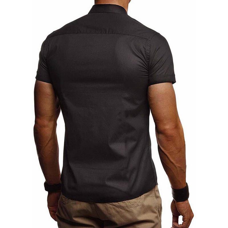 Men's Button Down Slim Fit Short Sleeve 