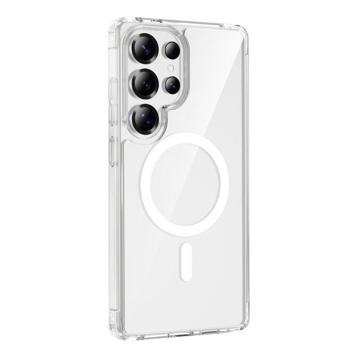 Coque pour Samsung Galaxy S26 ULTRA - Silicone Transparent avec Cercle magnétique intégré Phonillico®