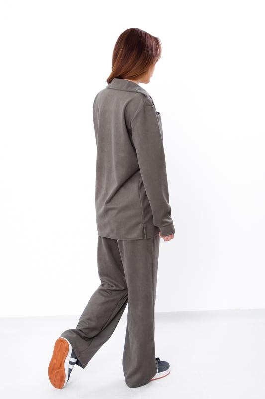 Ladies’ Chic Suede Pantsuit – Elegant Silhouette & Premium Fabric, Demi-season, 3405-047 HC