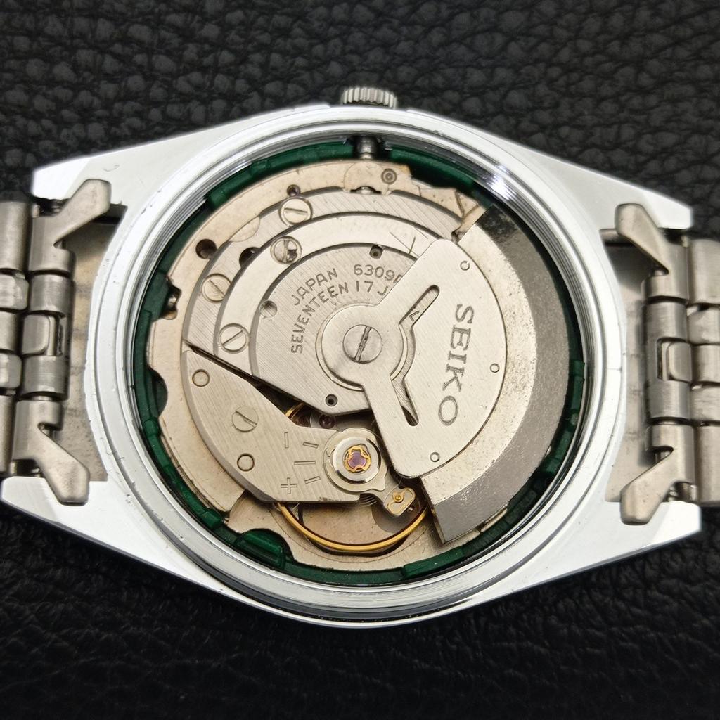 ЯПОНСЬКИЙ ВІНТАЖНИЙ ВІДНОВЛЕНИЙ ЧОЛОВІЧИЙ БІЛИЙ ГОДИННИК SEIKO 5 АВТОМАТИЧНИЙ 6309A a441645-1