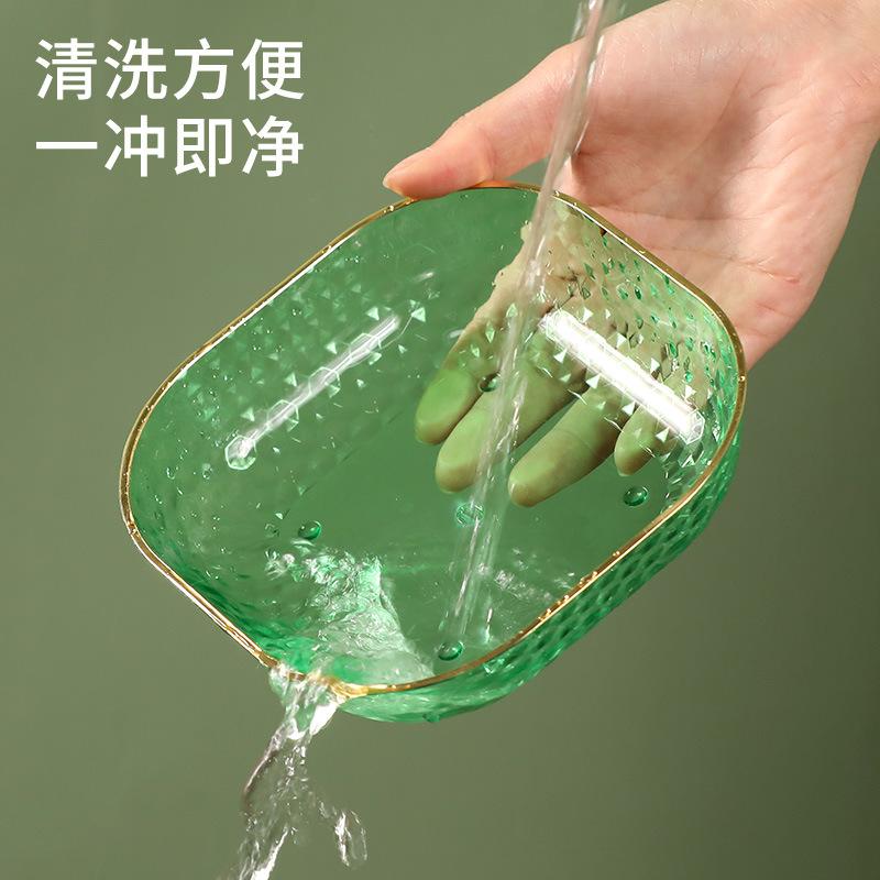 Household Spit Bone Saucer Hot Phnom Penh Dining Table Bone Saucer Plastic Pe Snack Plate Fruit Pastry Plate Garbage Residue Plate
