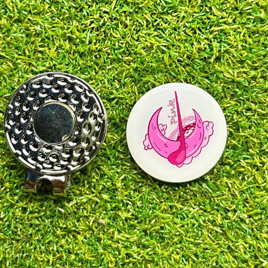 Golf Ball Marker Hat Clip Magnet Golf Ball Marker with Hat Clip Golf Accessory for Golfers Men Women