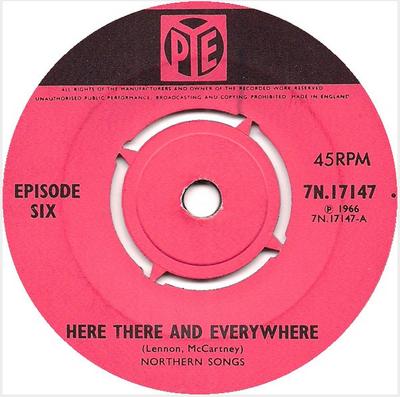 Płyta 7-calowa EPISODE SIX - Here There And Everywhere 7N17147 Pye Records 1966 UK Pop Używana