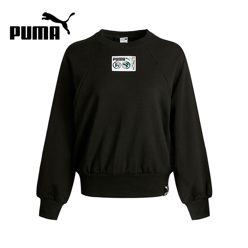 Женский свитшот Puma с круглым вырезом Essential M чёрный