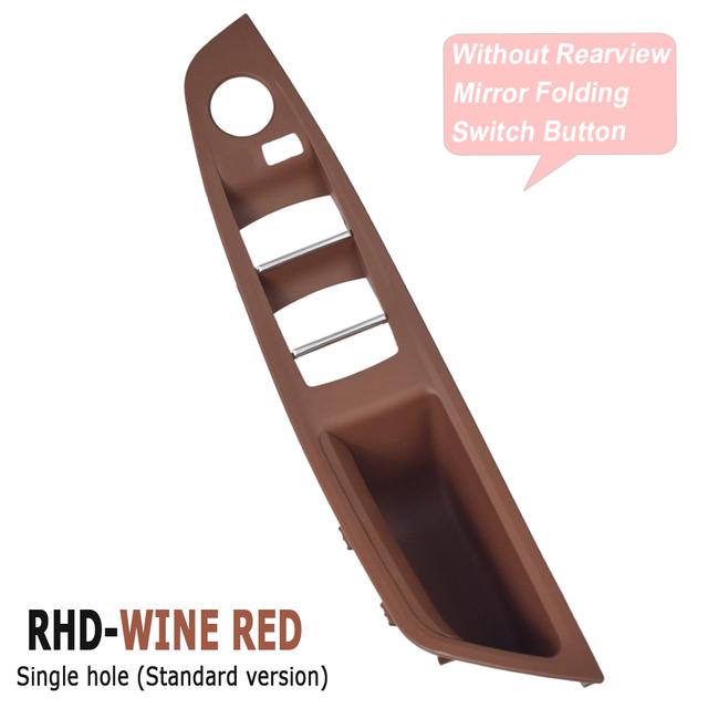 Upgraded Left Driver Side Inner Door Handle Panel Trim Beige Black For BMW 5 Series F10 F11 F18 520i 523i 525i 528i 535i