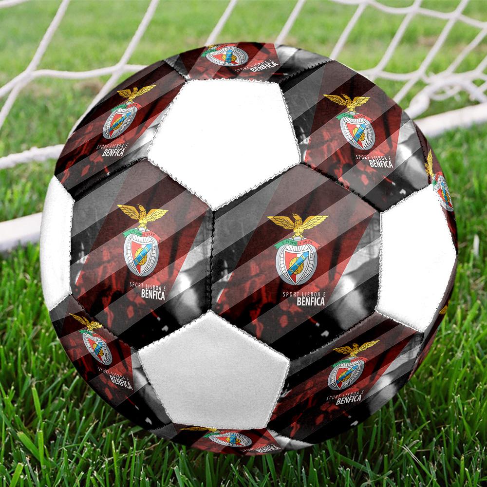 1PC S.L.Benfica size 5 soccer ball PrahaIndoor Soccer Ball Colorful All Ages Machine Stitched PVC Competition Ready Durable High-Bounce