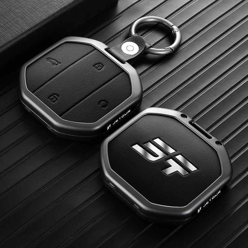 Car Key Case Key Fob For Chery Jetour T1 T2 Traveller I-DM Votour T10 Freedom Zinc Alloy Full Protection Shockproof Accessories