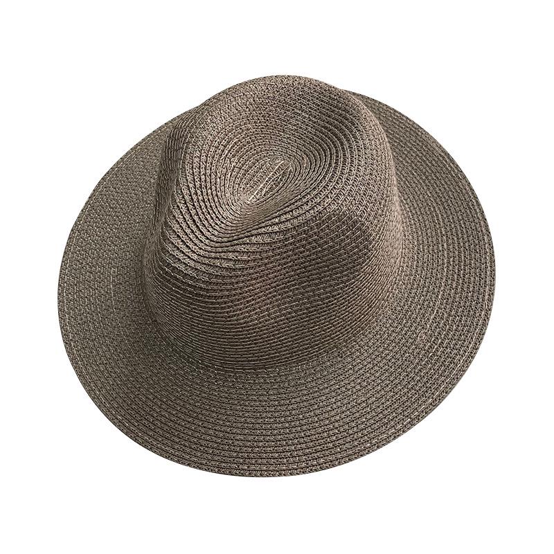 Unisex Summer Panama Sun Hat - Fashionable Straw Braid Fedora for Outdoor and Beach Wear.